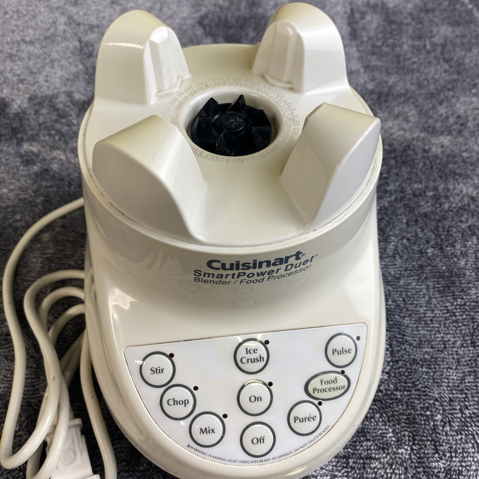 Cuisinart Smart Power Duet Blender Food Processor BFP-703 Motor Base White WORKS