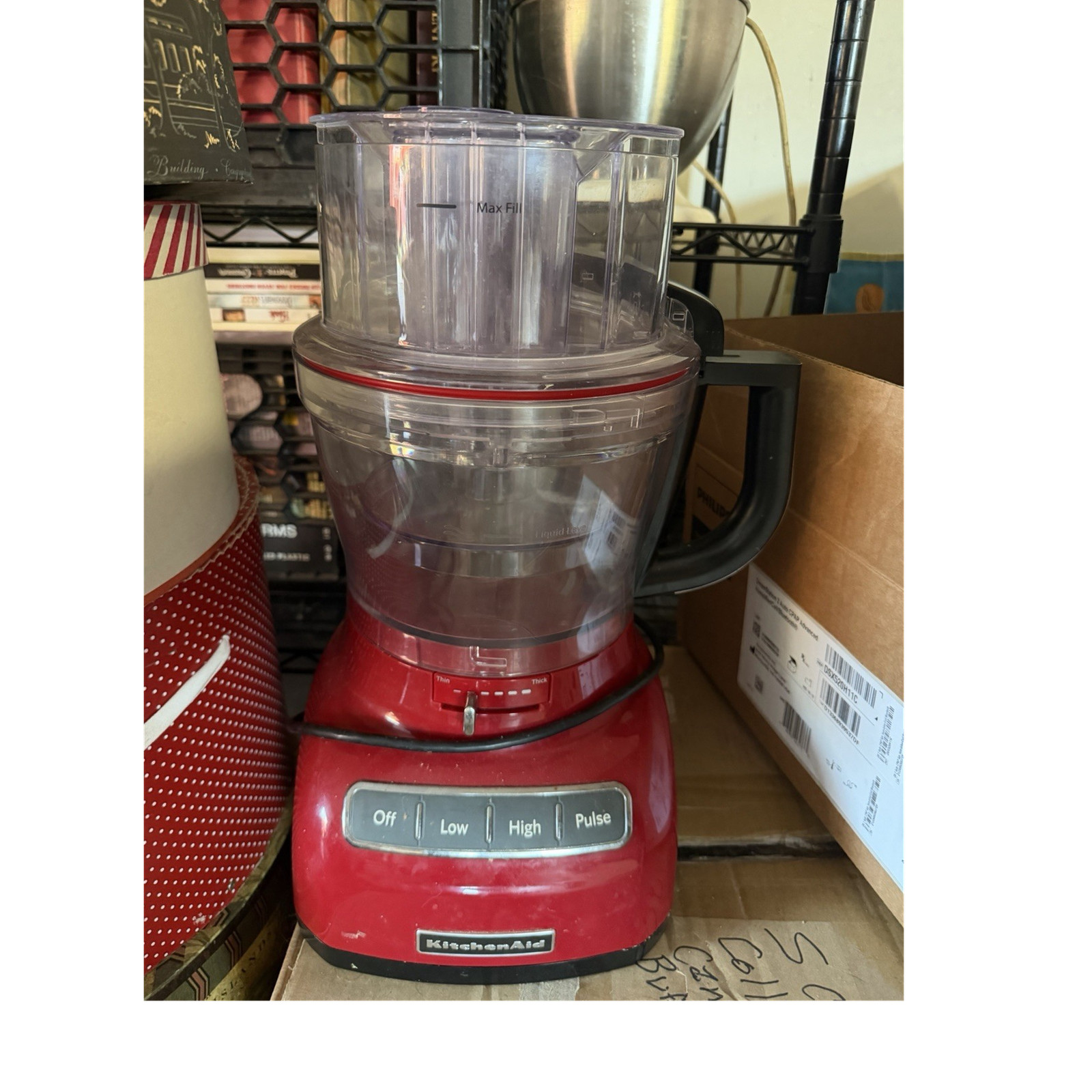 KitchenAid 5kfp1644 Food Processor Red 3 Blades 3 Speeds Multifunctional
