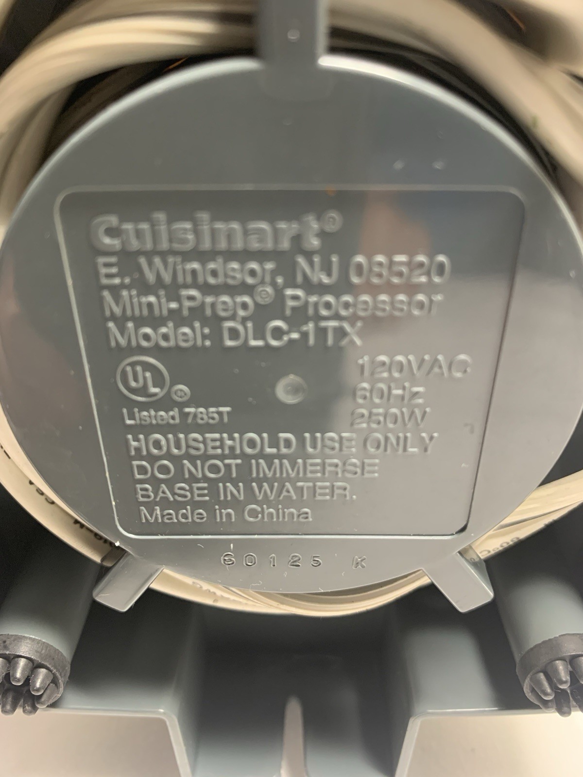 Cuisinart MiniPrep Food Processor 2 Spd DLC1TX White Clean Works Extra Canister