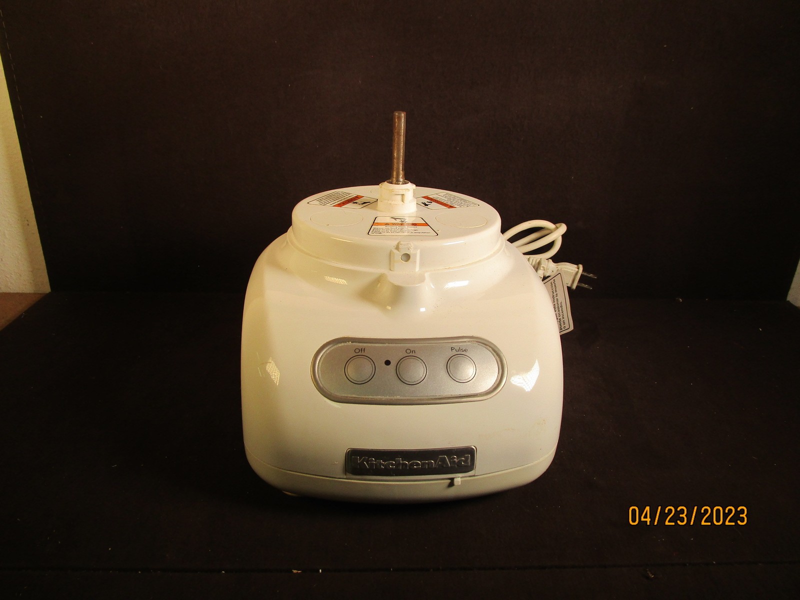Kitchen Aid Food Processor Base Only KFP750WH1