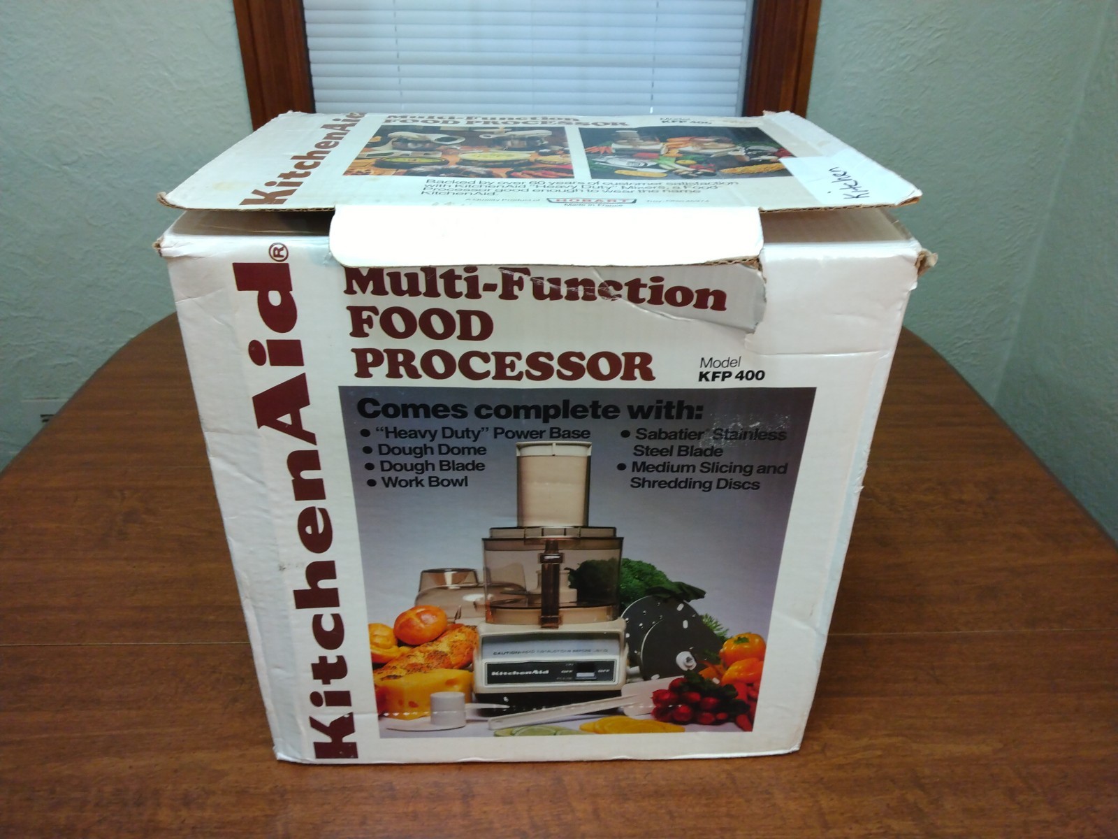 KitchenAid Hobart Food Processor KFP 400 France 7 Cup Complete w/Box & Manual