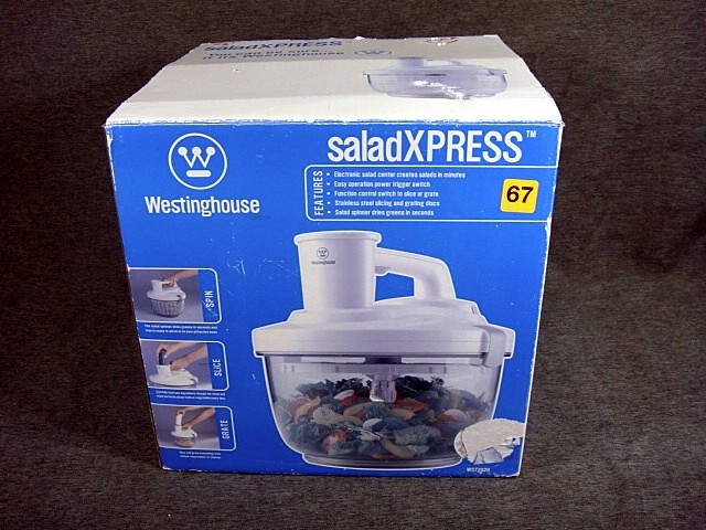 Westinghouse SaladXPRESS Electric Salad Spinner WST2020 Food Processor Chopper