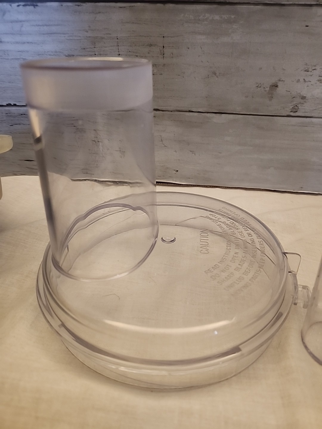 Work Bowl Lid & Pusher Part for Regal La Machine 1 Model V 813 Food Processor