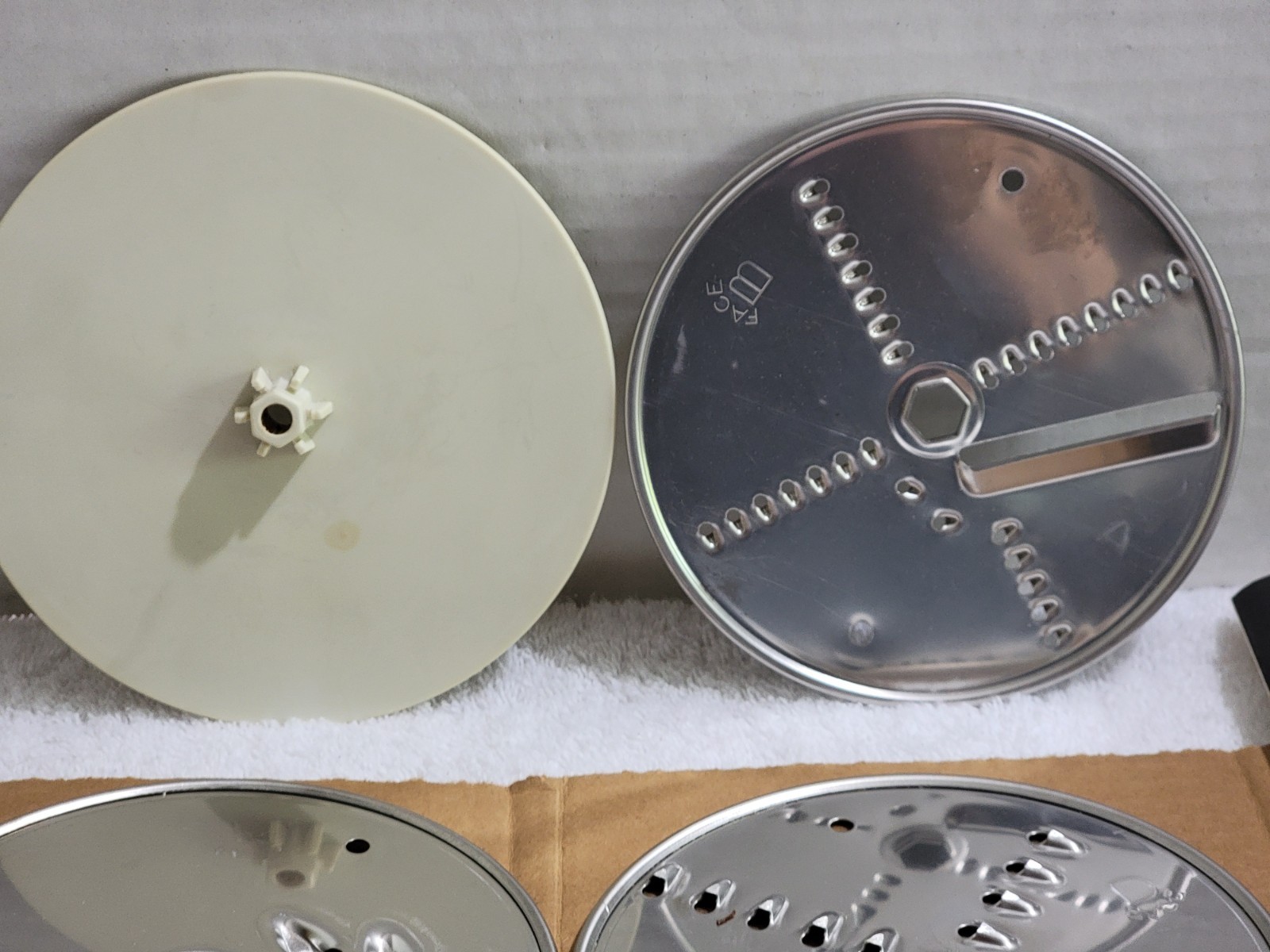 Moulinex La Machine Disk Blades for Slicing Shredding Model 390 & 354 + Inst
