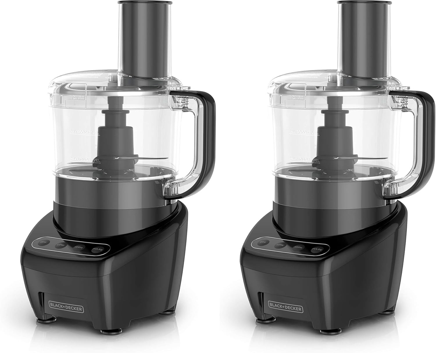 BLACK DECKER 3-in-1 Easy Assembly 8-Cup Food Processor Stainless Steel S-Blade