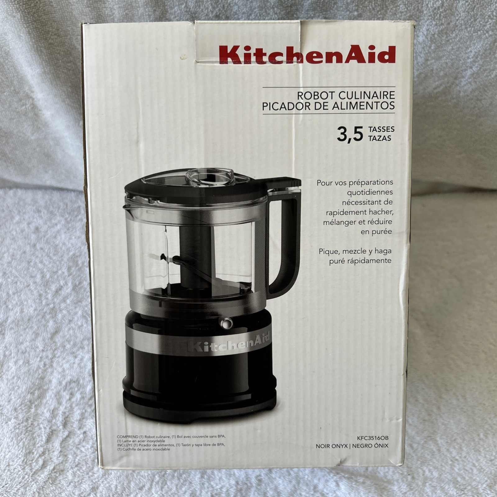 KitchenAid 3.5 Cup Food Chopper Model # KFC3516OB – Onyx Black – Mint Condition