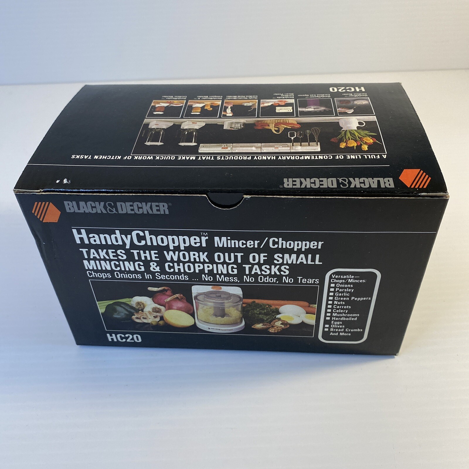 Black & Decker Handy Chopper Plus HC3000 1.5 Cup Electric Mincer Chopper EUC