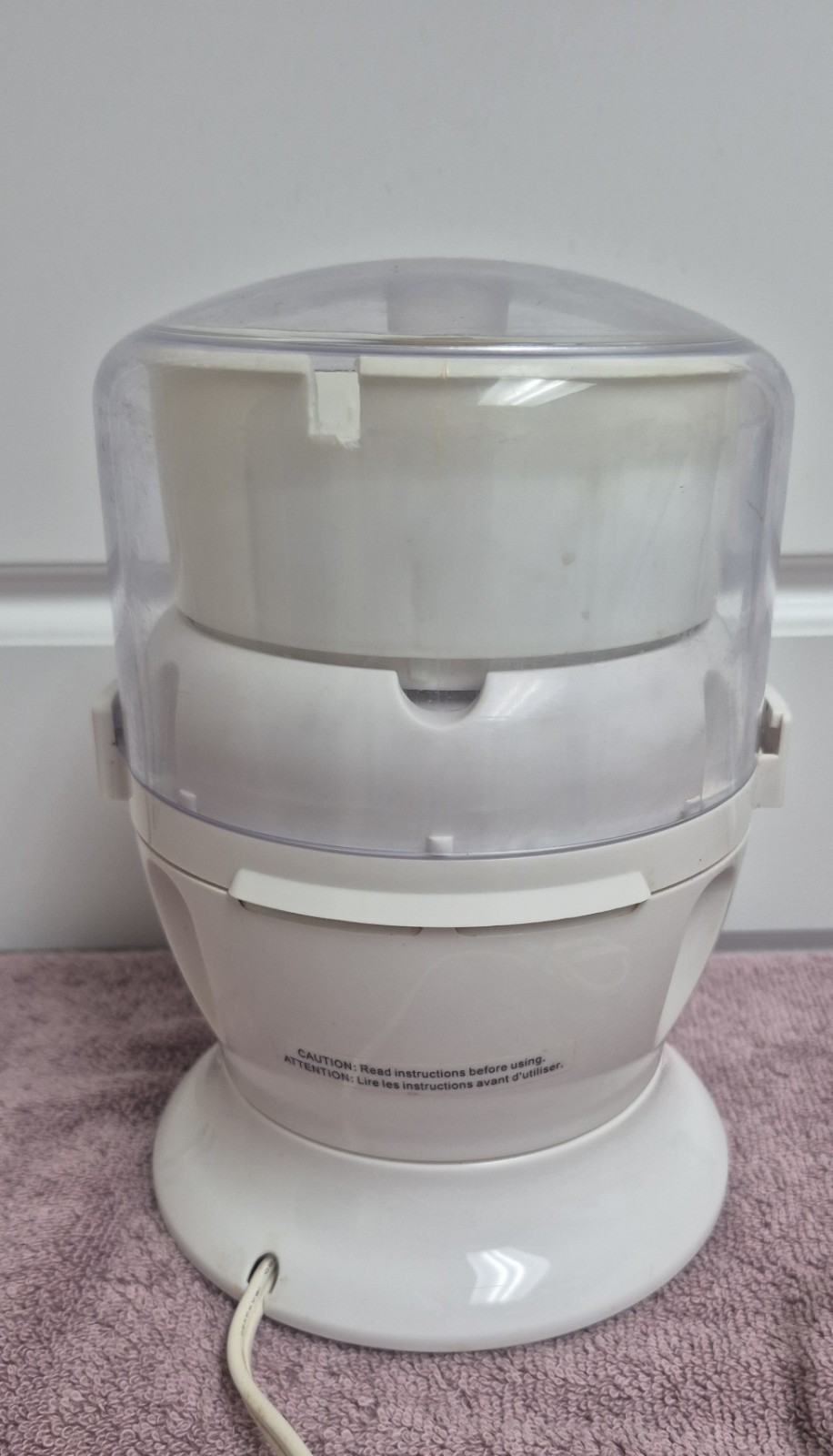 Ultimate Chopper CH-1 White Food Processor 750 Watts Max Power
