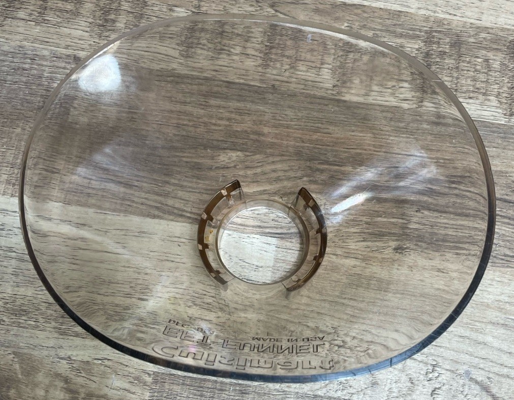 VINTAGE CUISINART DLC-7 DLC-8 ACCESSORY EFT FUNNEL DLC-051 USA Amber No Cracks