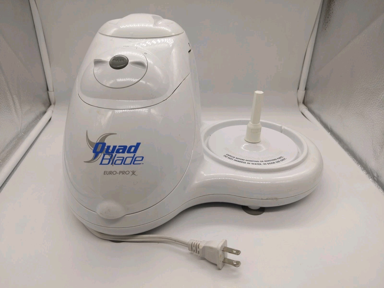 Works Great! Euro-Pro X Quad Blade Food Processor EP91W Main Base Motor Unit