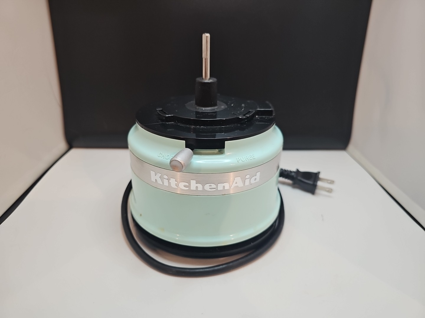 KitchenAid KFC3516IC 3.5 Cup Food Chopper Ice Blue Tested Working motor only