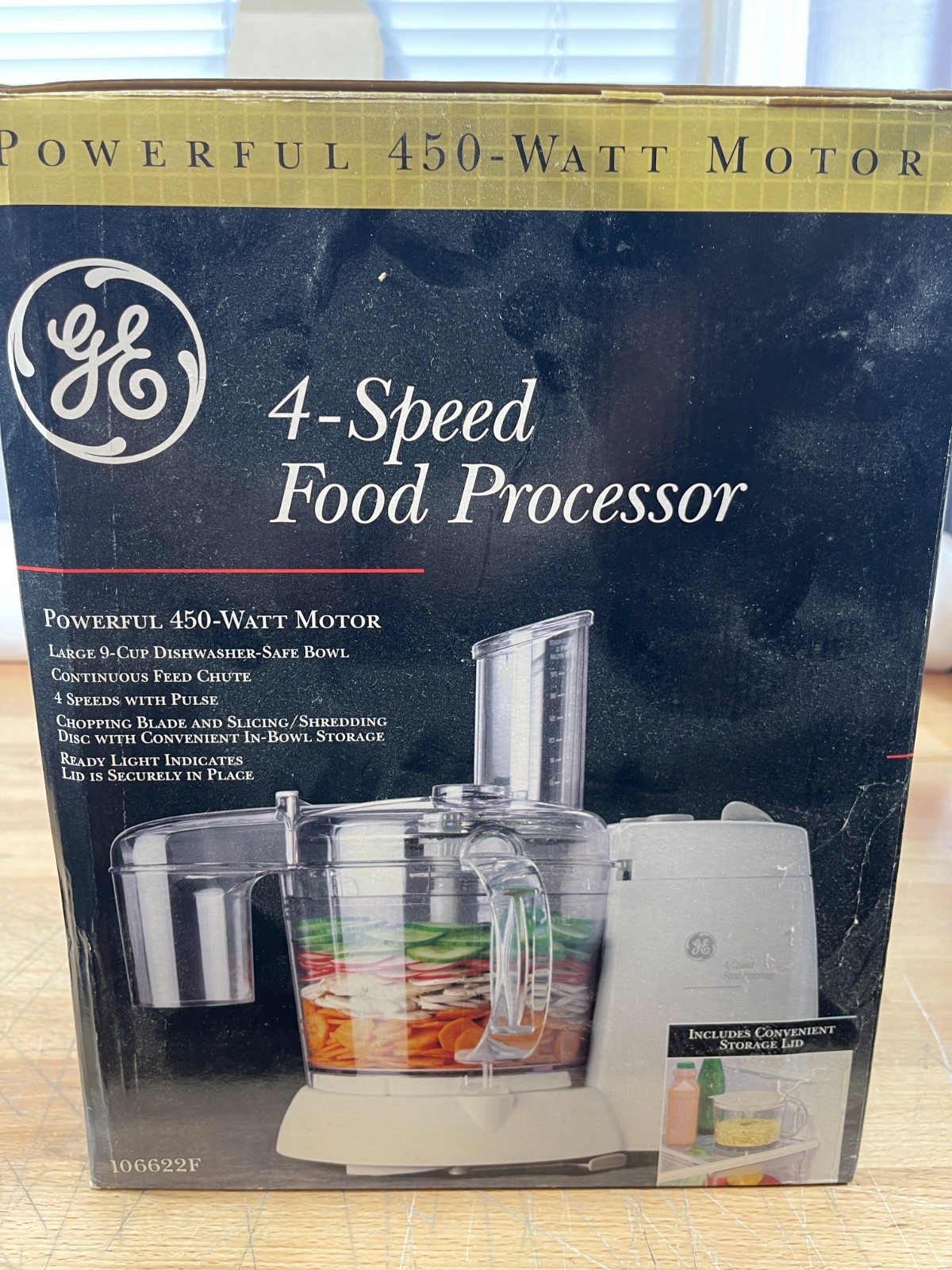 GE 4-Speed Food Processor Model 106622F 450W Motor Complete Unit