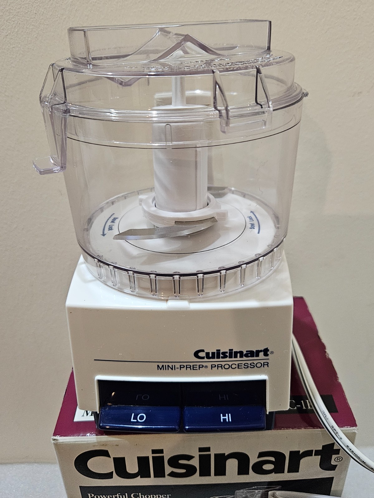 Cuisinart Mini-Prep Food Processor DLC-1 Blue with box and instructions