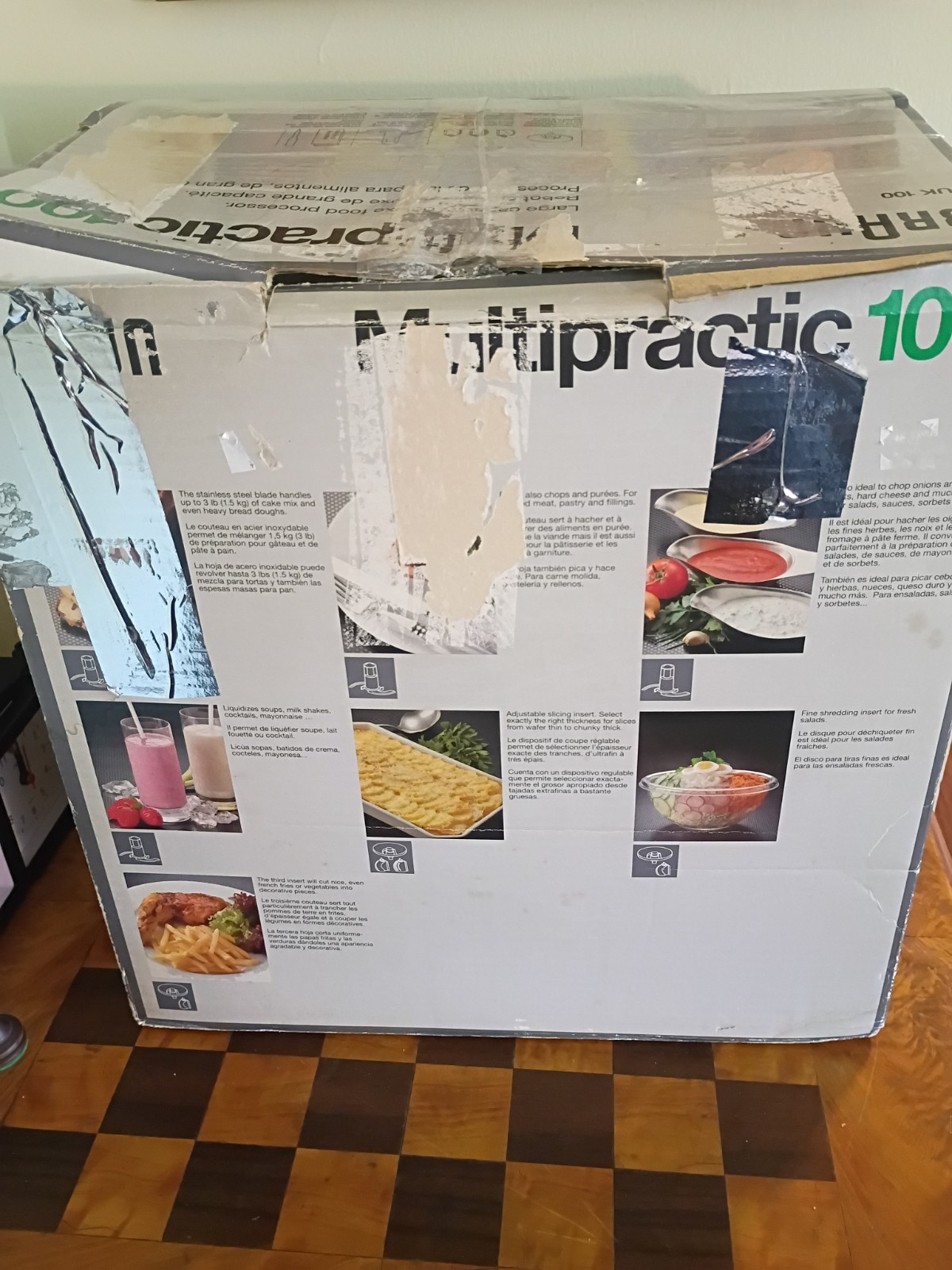 Braun Multipractic 100 UK100 Food Processor Type 4259 Germany Complete- Open Box