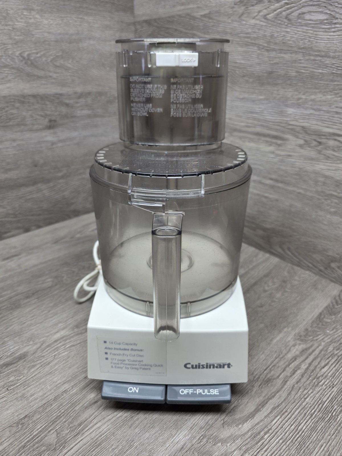 Vintage Heavy Duty Cuisinart Dlc-12 Food Processor Made In Japan Tested READ!!