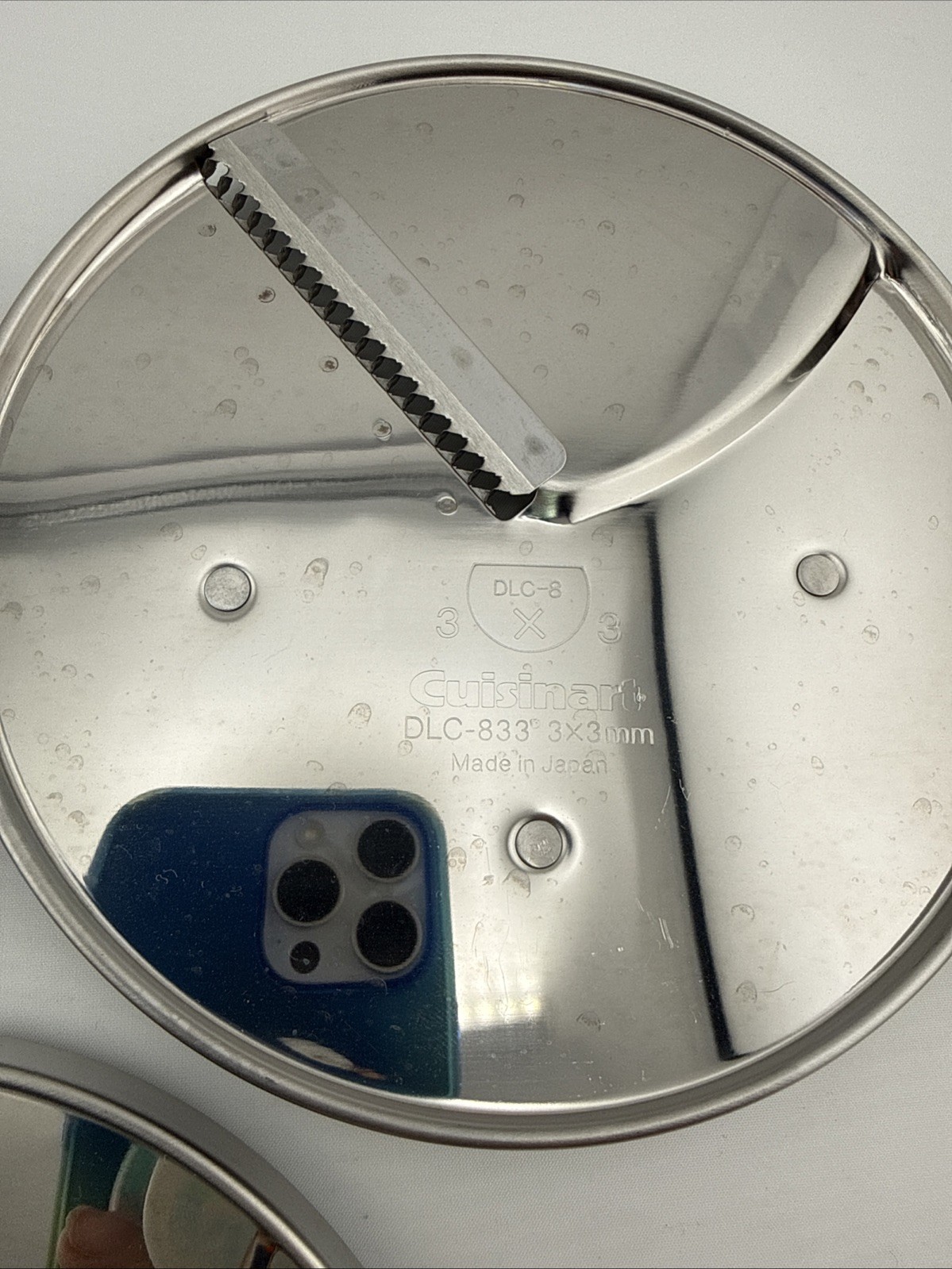 Lof of 3 Cuisinart DLC-8 Slicing Discs 832 833 836 2×2 3×3 6×6