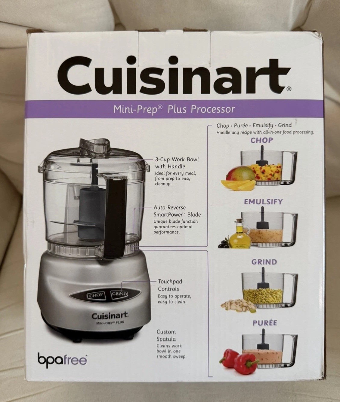 New In Box Cuisinart Mini Prep Plus Processor 3 Bowl Model DLC-2ABC