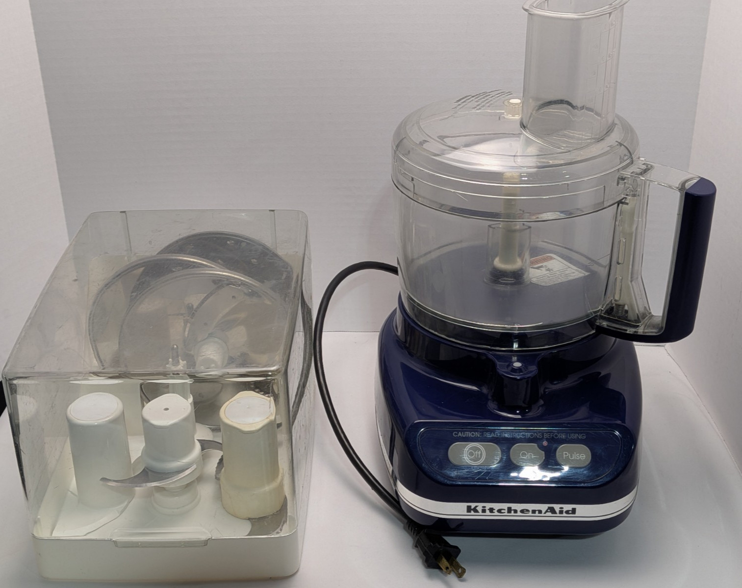 KitchenAid KFP600OB Food Processor11-Cup Complete Attachments Case Tested