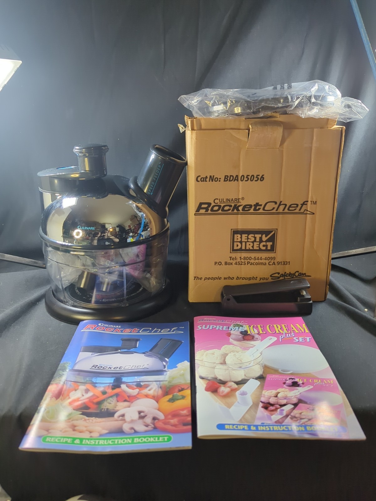 Culinare Rocket Chef Food Processor Chopper Slicer Grater New In Box Complete