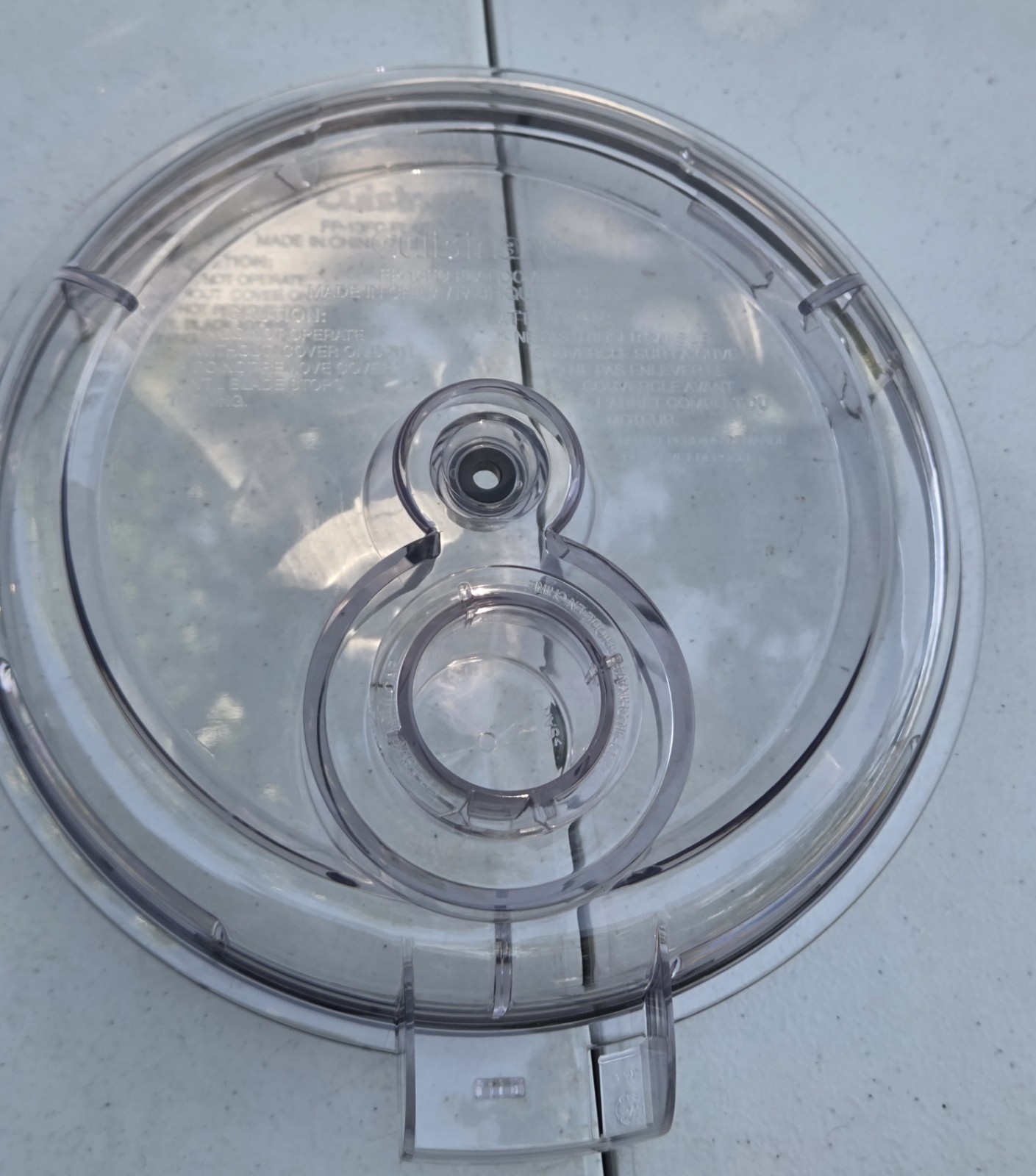 Cuisinart FP-13FC Replacement Food Processor Flat Work Bowl Cover FP-13DSV 13-DK