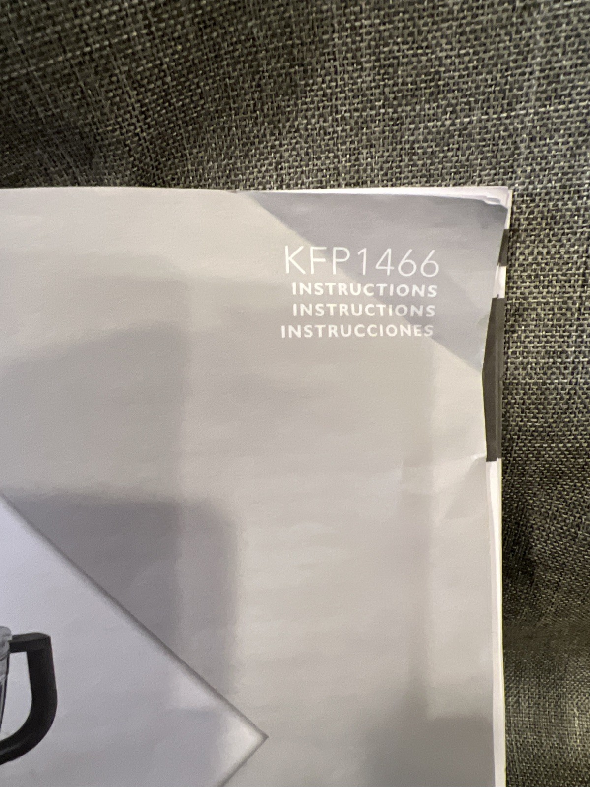 KitchenAid Food Processor Manual KFP1466 Instruction Booklet Only 2015 – English