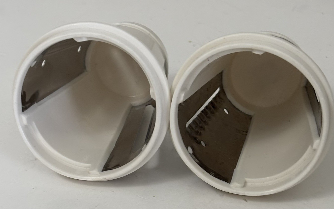 2 Replacement Parts Presto Salad Shooter Professional 291003 Slicer & Ripple