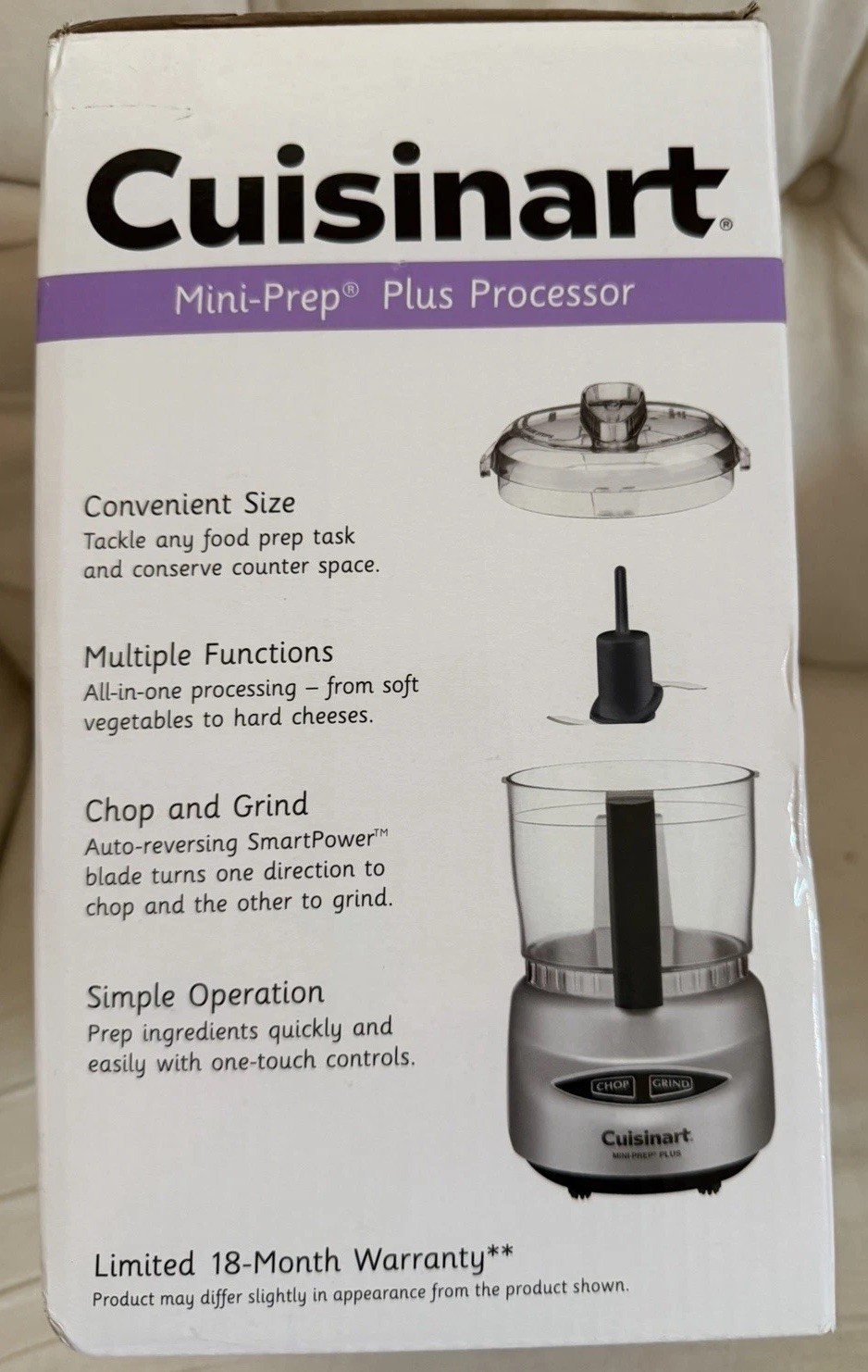 New In Box Cuisinart Mini Prep Plus Processor 3 Bowl Model DLC-2ABC