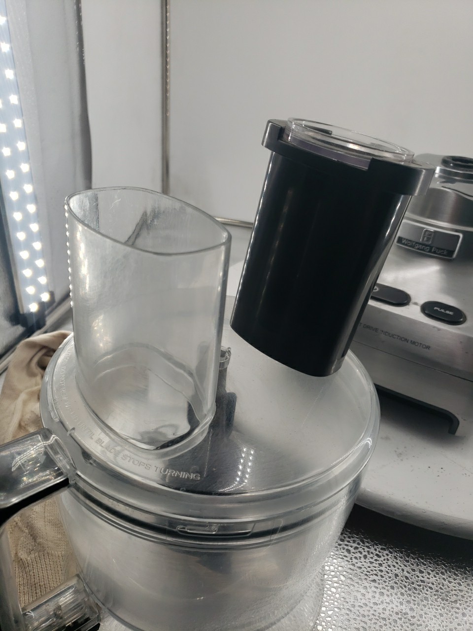 Wolfgang Puck Food Processor Model 900W Induction Motor Base, Etc