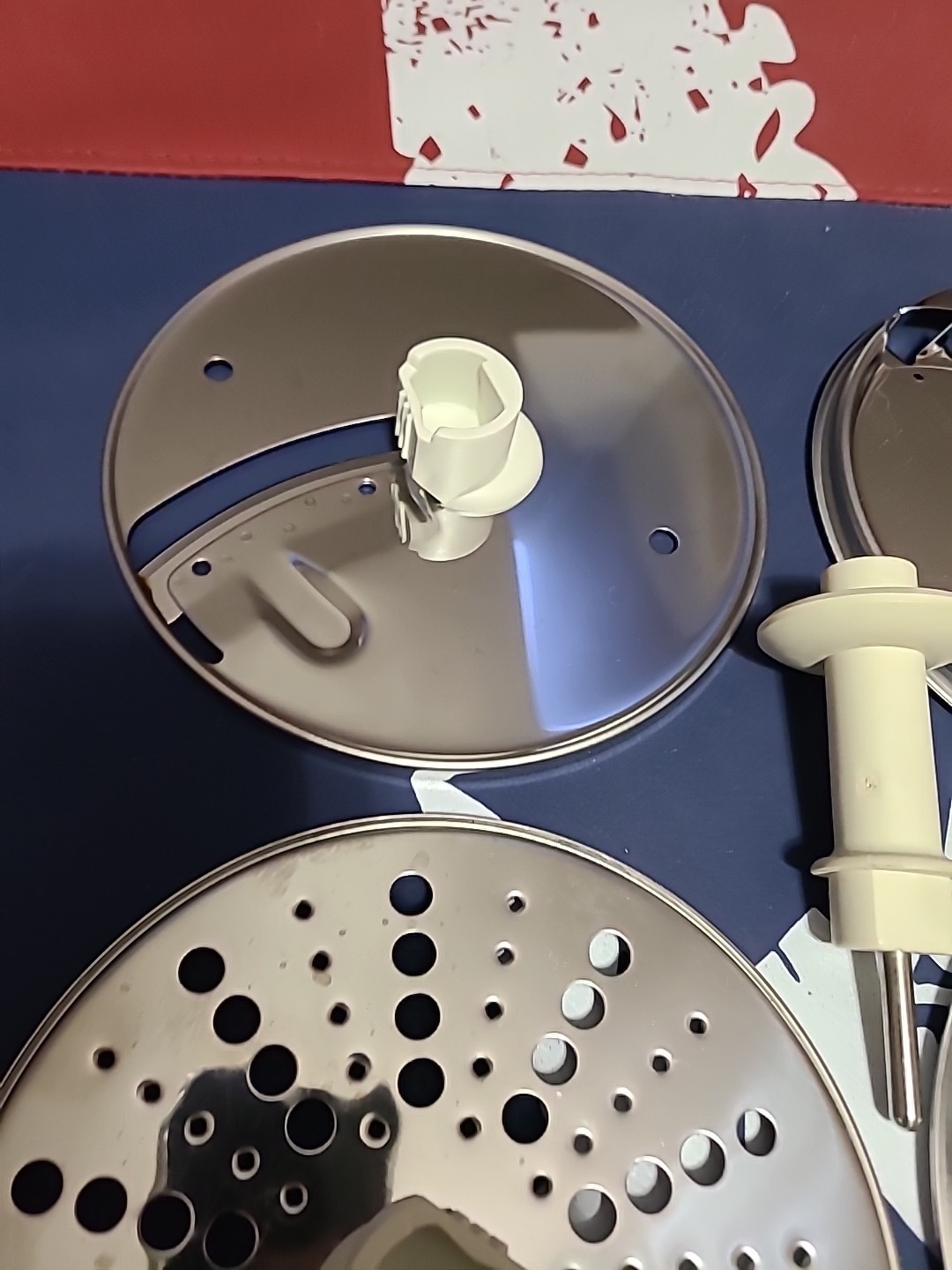 5 KitchenAid Blade Discs For Food Processor 9 or 12 Cup Plus The Stem