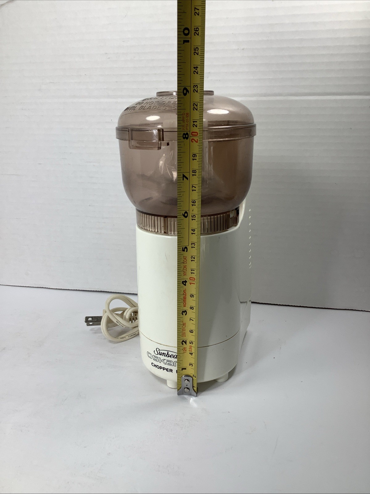 Sunbeam Food Processor Oskar Jr Chopper Plus 14131 Vintage With Bowl & Blade
