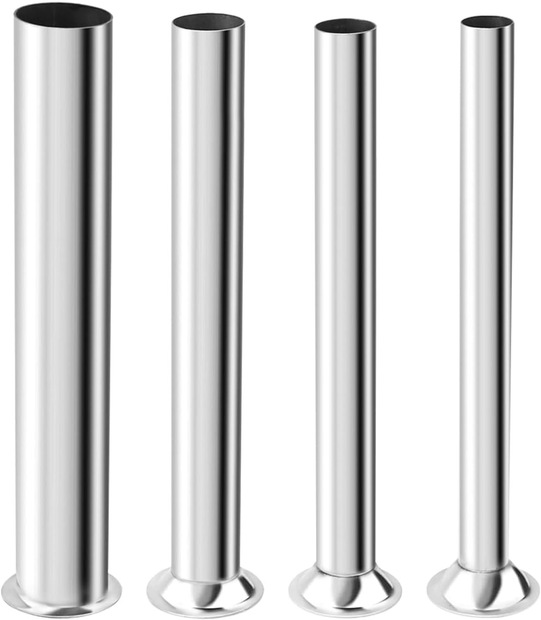 Stainless Steel Sausage Stuffing Tubes 4 Sizes Meat Grinder Silver