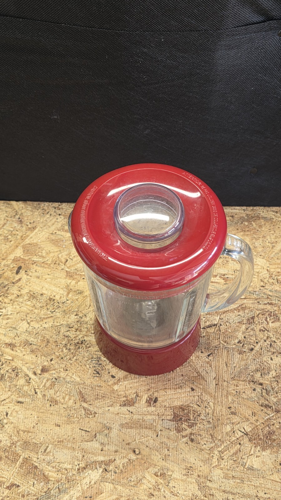 Cuisinart Replacement Part Blender Pitcher Jar & Lid 40oz RED EUC