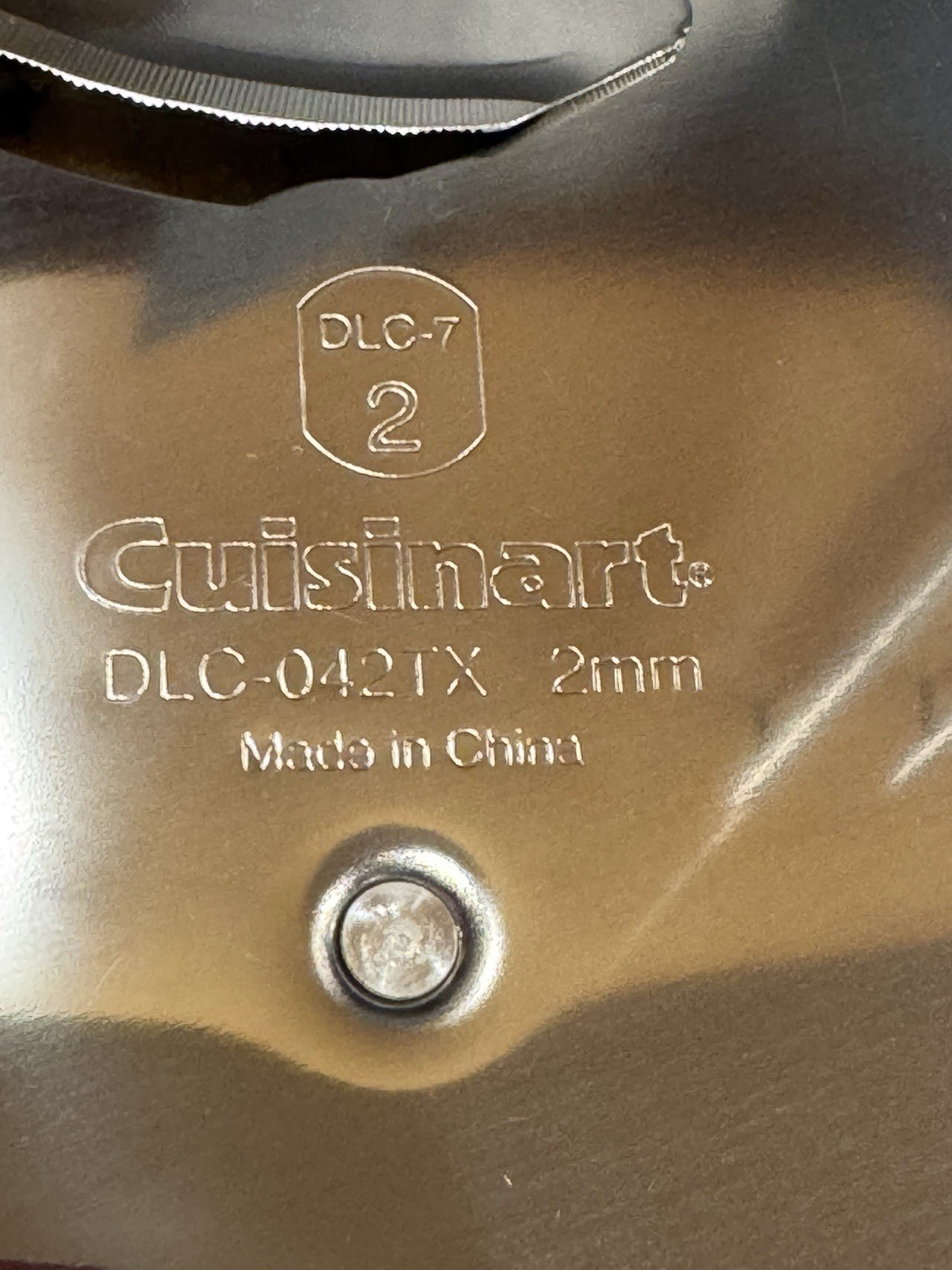 cuisinart blades (3) New Disc 2/3/4 MM And Plastic Holder