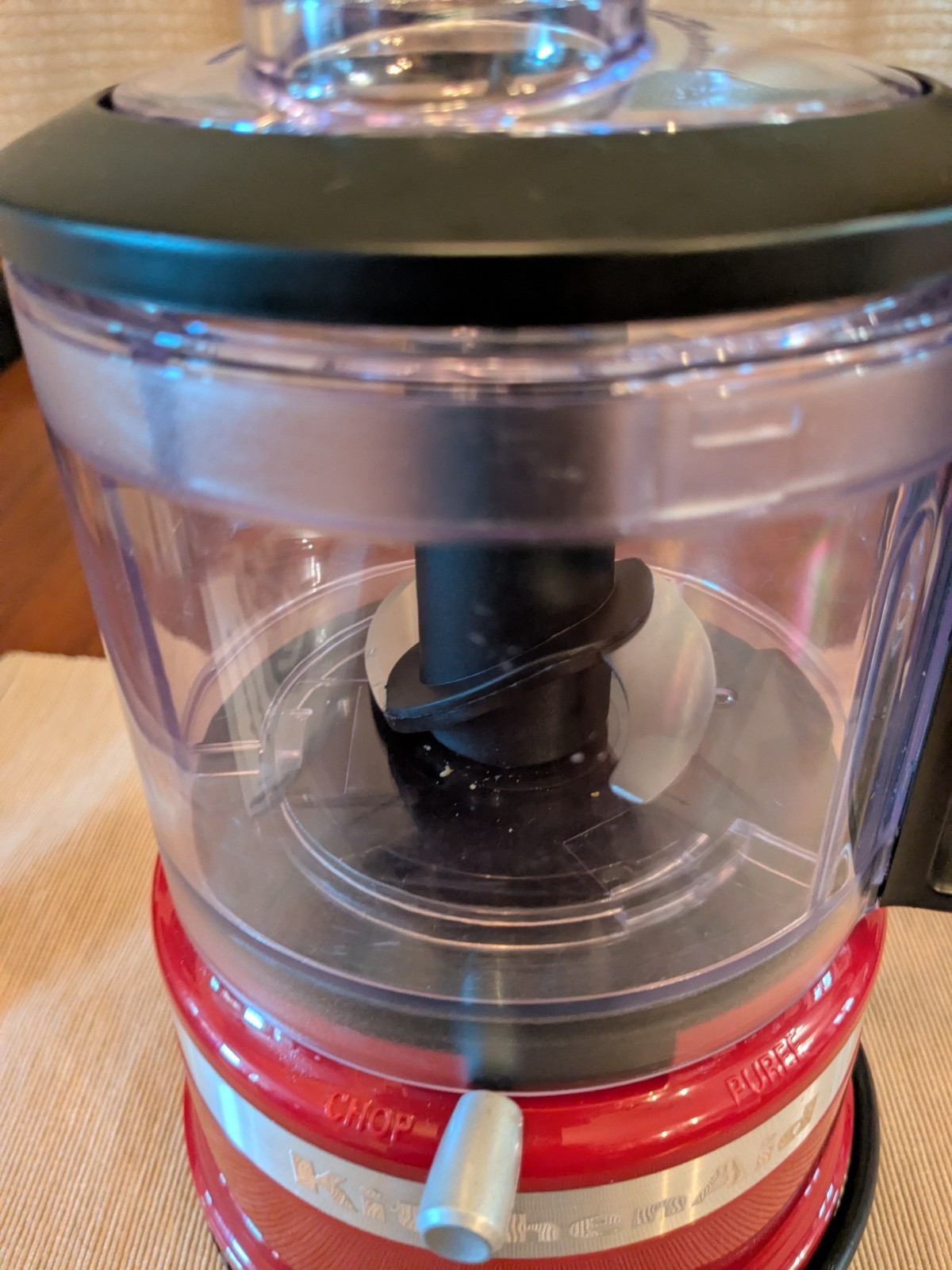 KitchenAid 3.5 Cup Mini Food Processor Red Chopper KfC3516ER Works Great