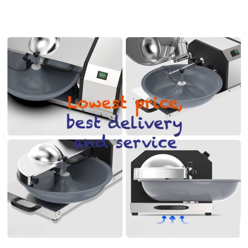 1PCElectric Bowl Cutter Multi food chopper cutter Meat Bowl Cutter 5L Commercial