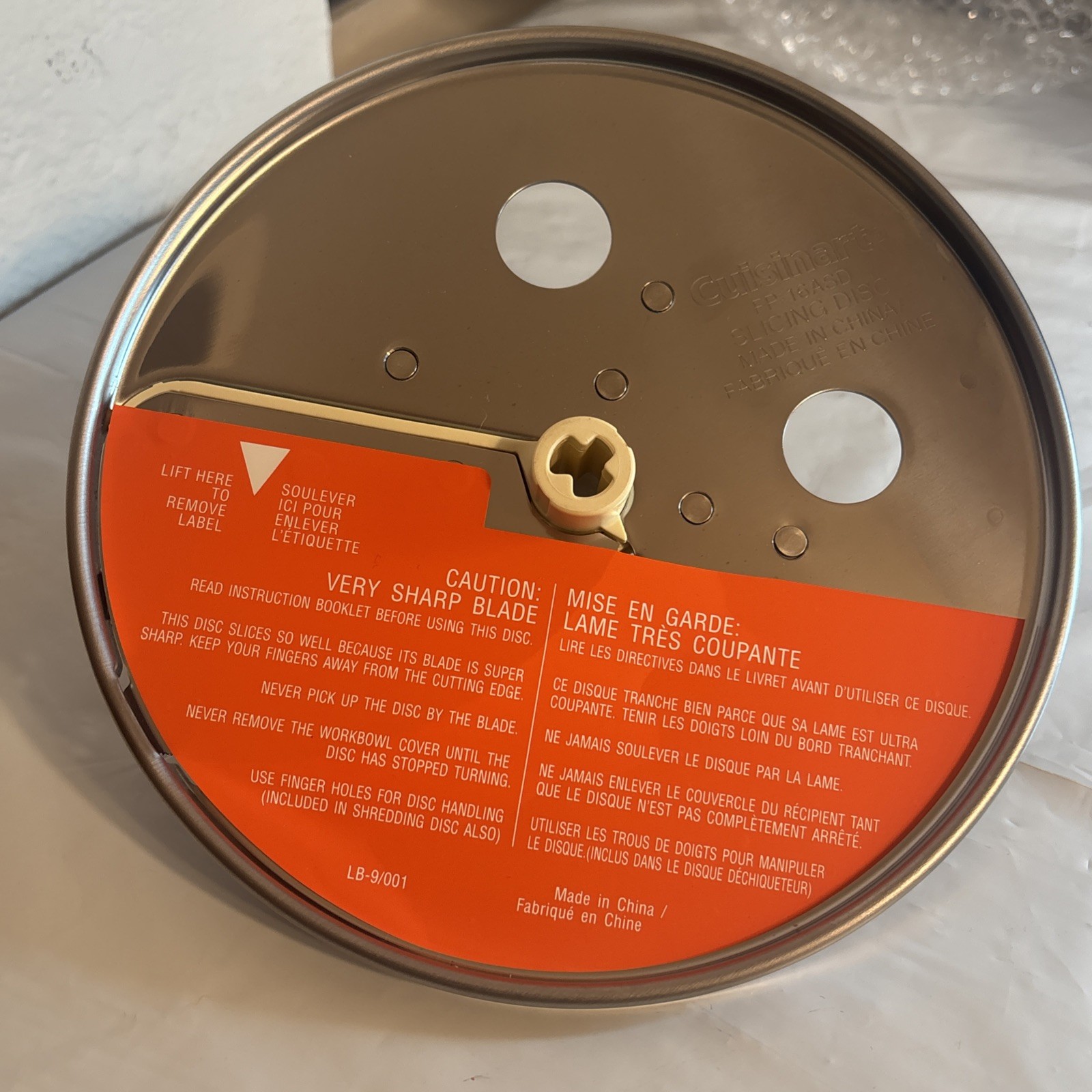 NEW Cuisinart FP-16ASD FOOD PROCESSOR Adjustable Slicing Disc Replacement Blade