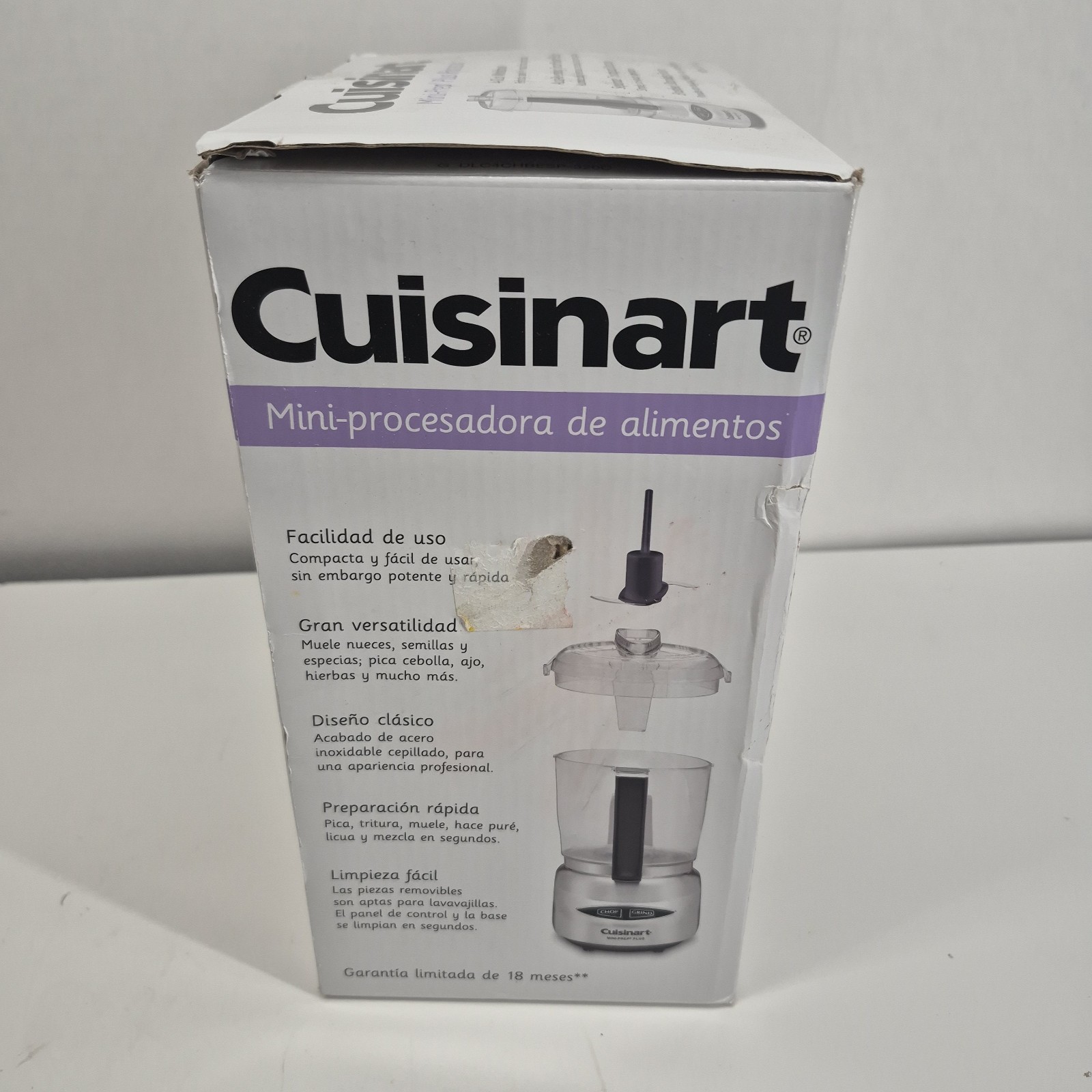 Cuisinart DLC-4CHB 1.70ft Mini-Prep Plus 4-Cup Food Processor – NEW