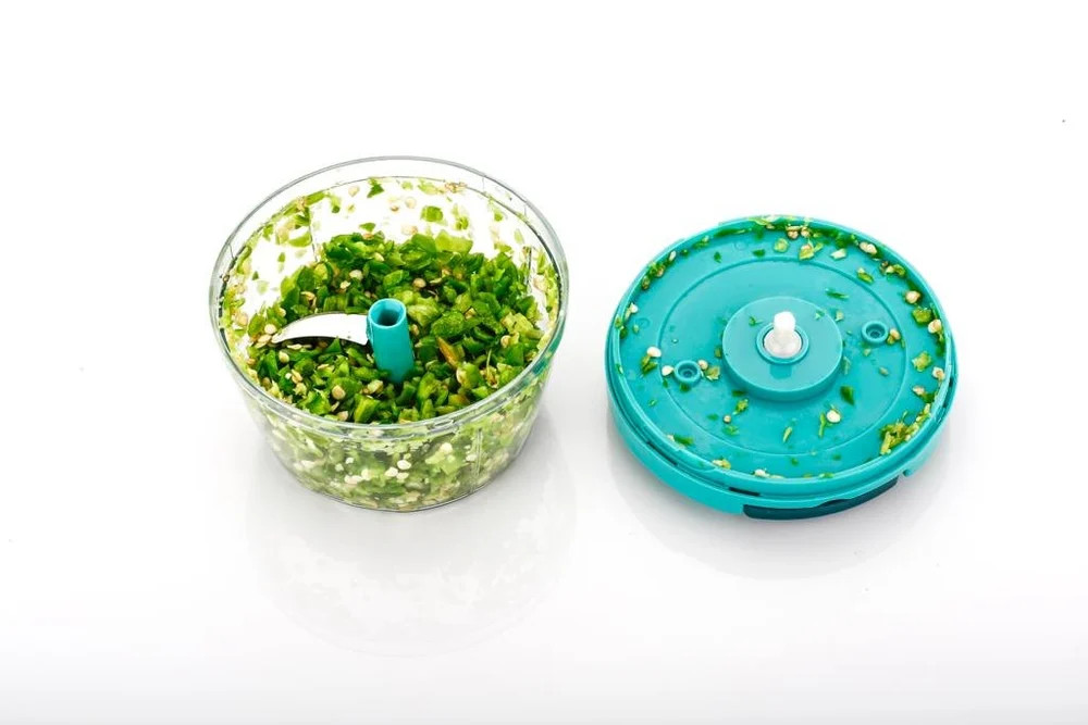 Manual Food Processor Vegetable Chopper, Portable Hand Pull String Garlic Mincer