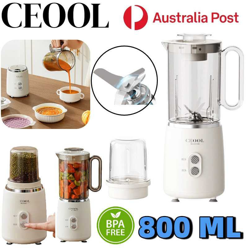 2IN1 Food Blender Portable Juicer Smoothie Maker Fruit Mixer Bean Grinder Mixer