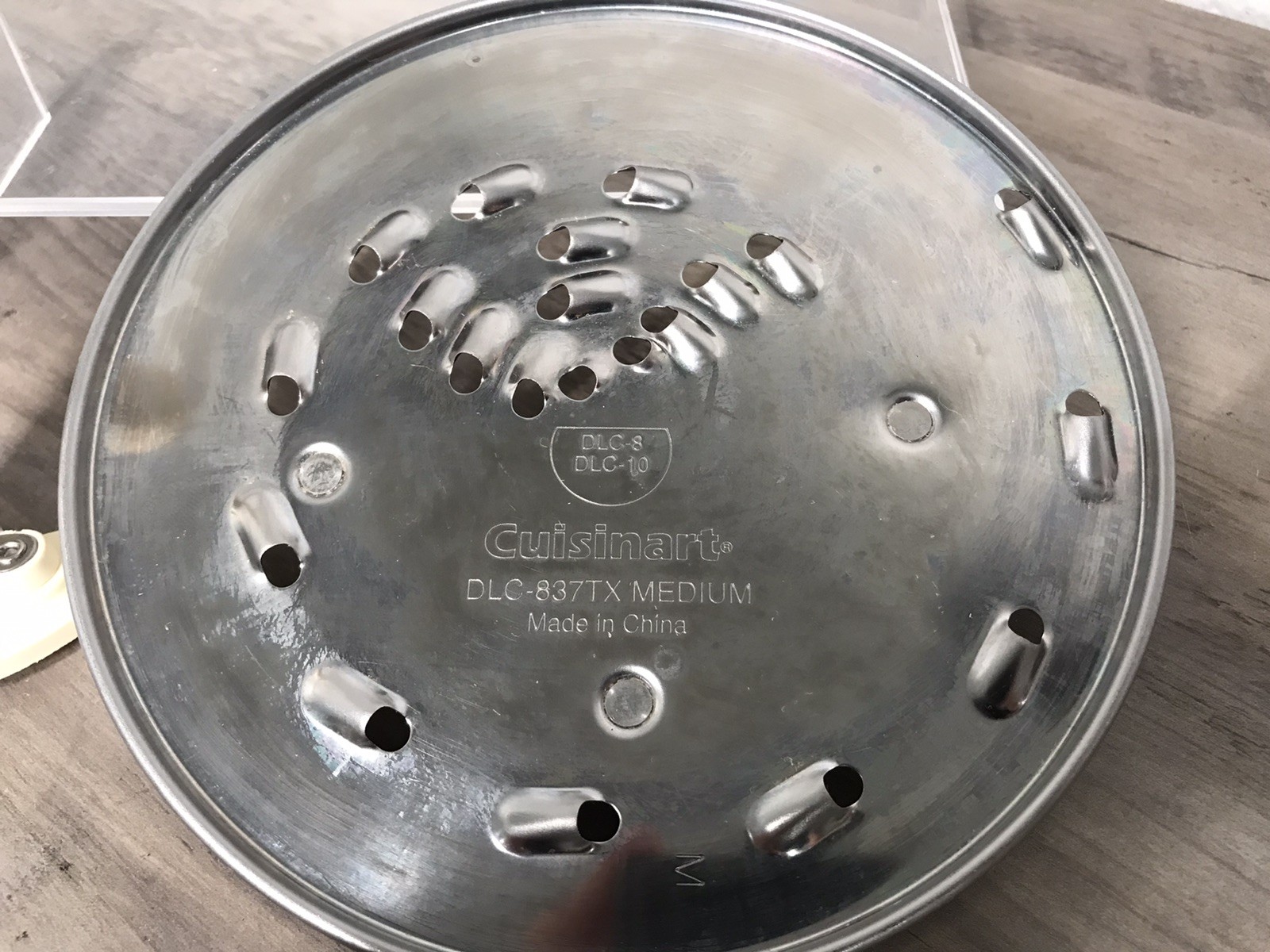 Cuisiniart DLC-837TX Medium Shredding Disc With Stem Food Processor Part OEM