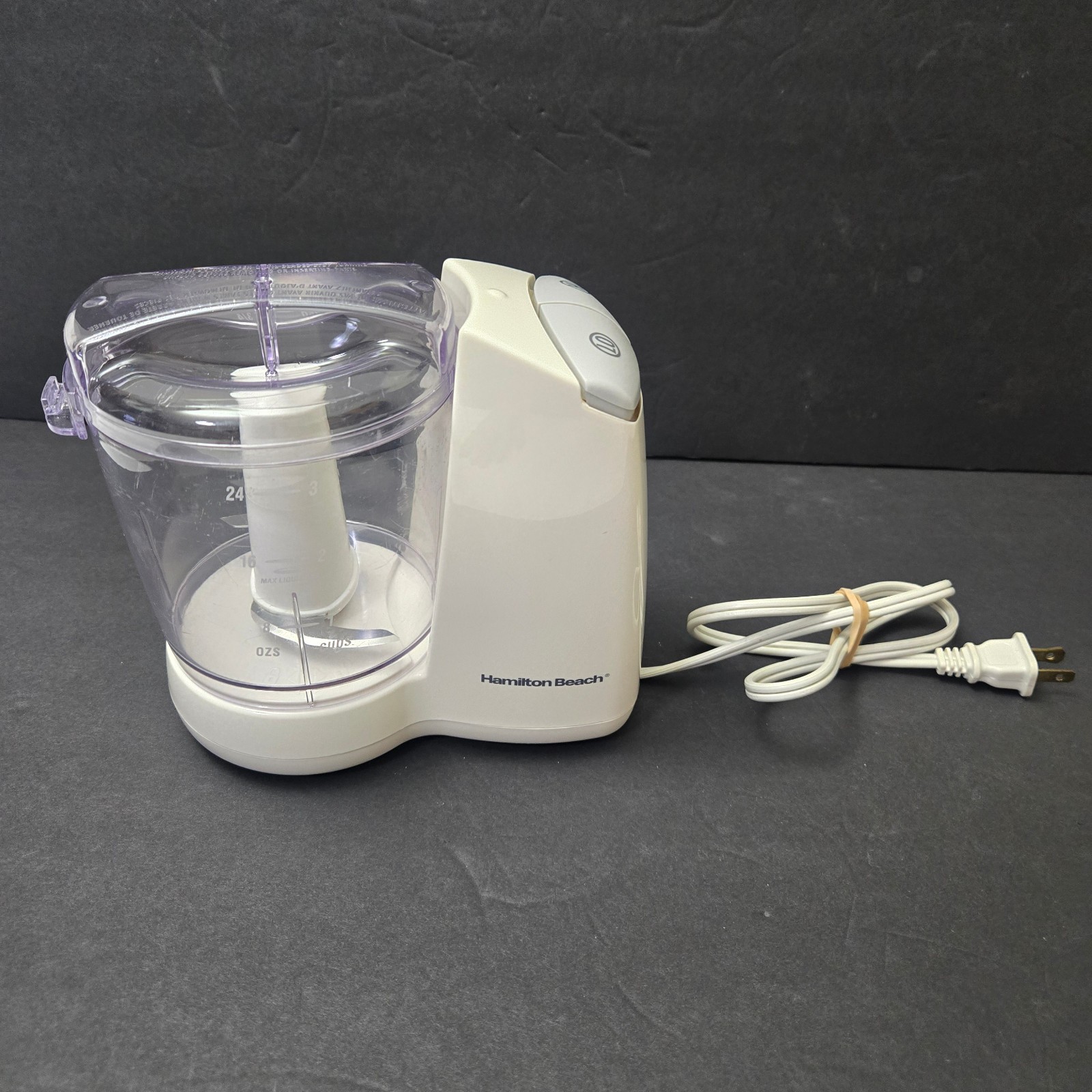 Hamilton Beach 3 Cup Electric Food Chopper Fresh Chop Model 72600 2 Speed-4D