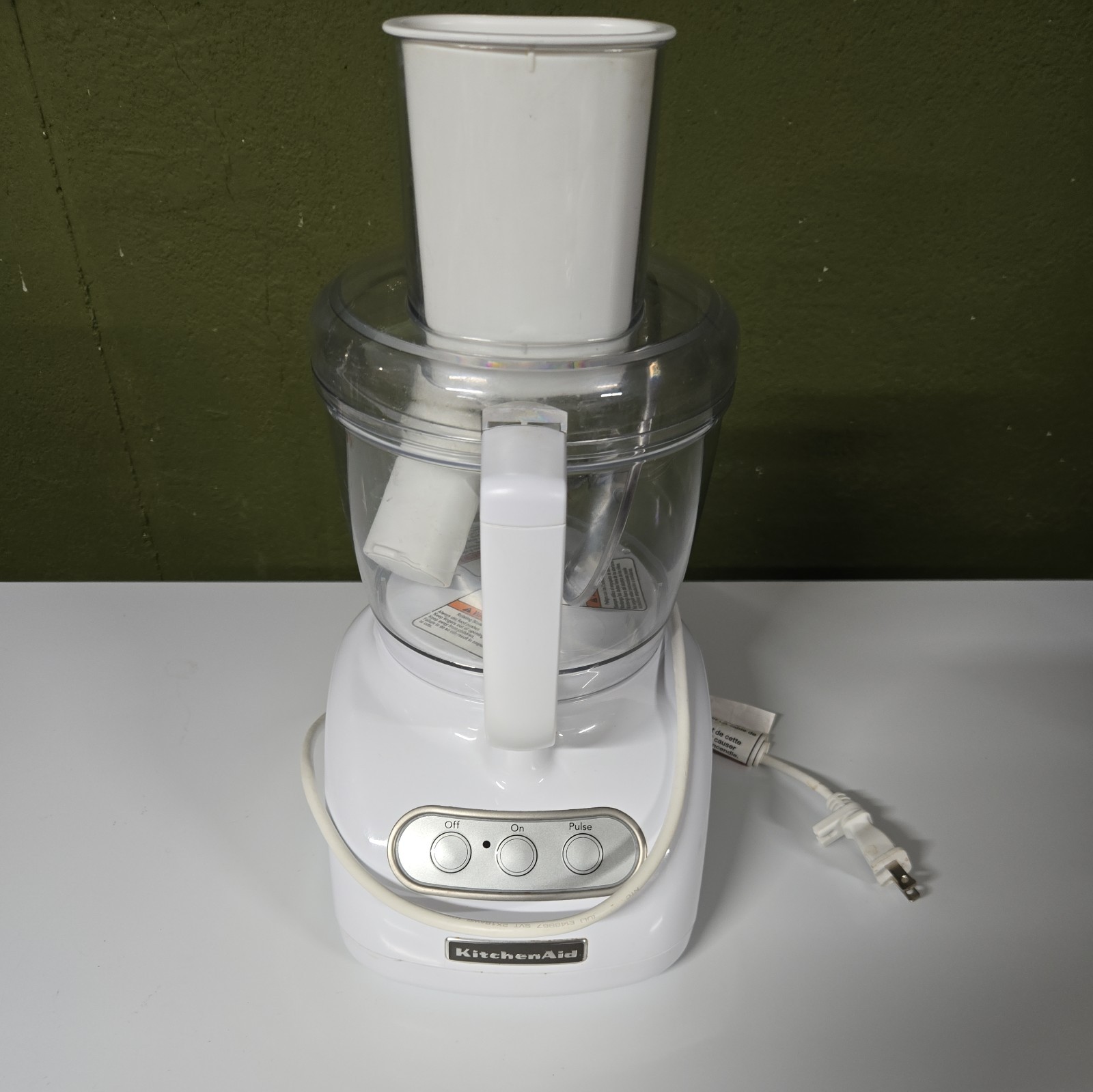 KitchenAid Food Processor KFP715WH2 White All Parts Included Works Great