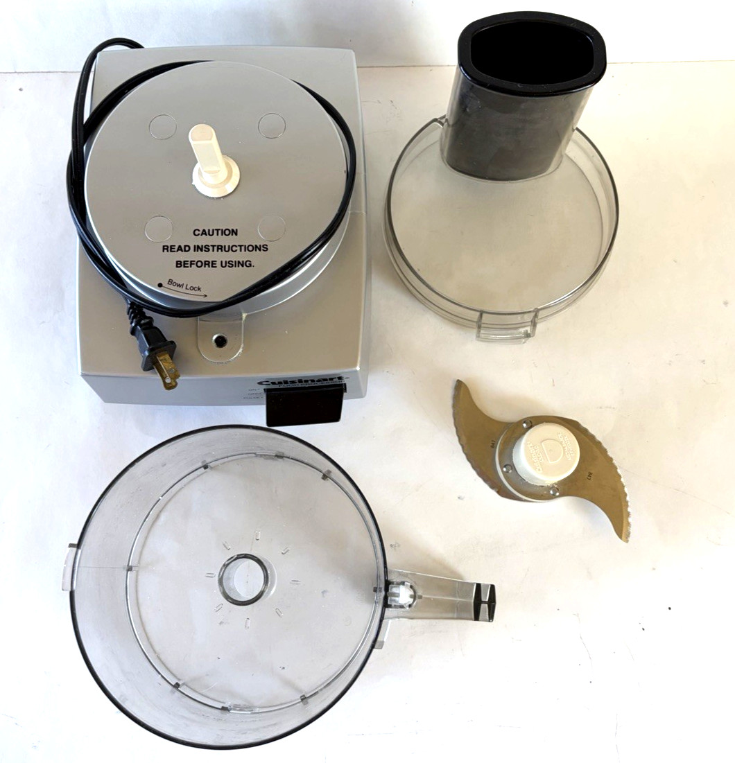 Cuisinart Basic Food Processor DLC-5 + Instructions Excellent Very Heavy