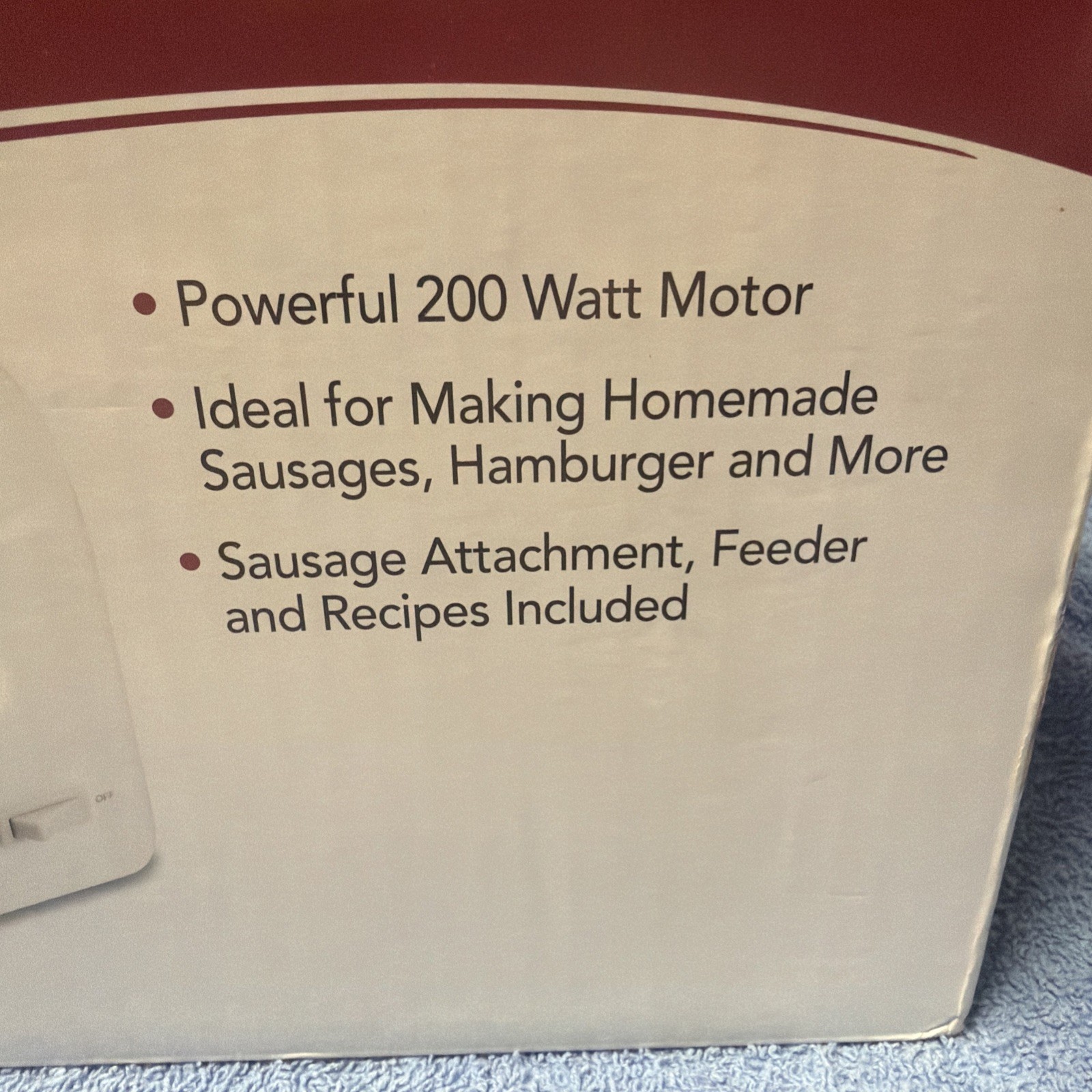 Rival Electric Meat Food Grinder Model 2275WN 200 Watts All Attachment Included
