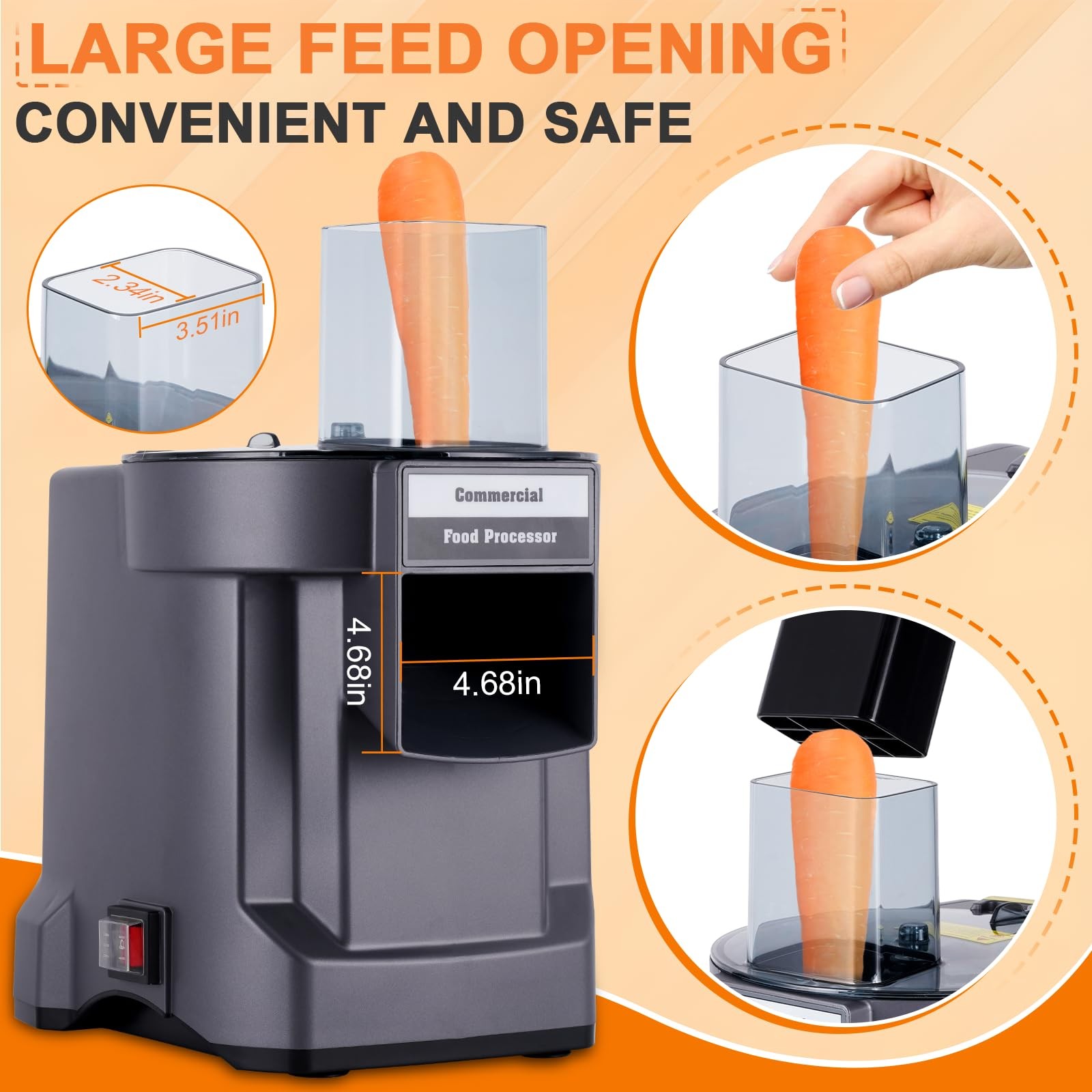 Commercial Vegetable Dicer Chopper 3 IN 1 Food Processor Automatic Potato Sli…