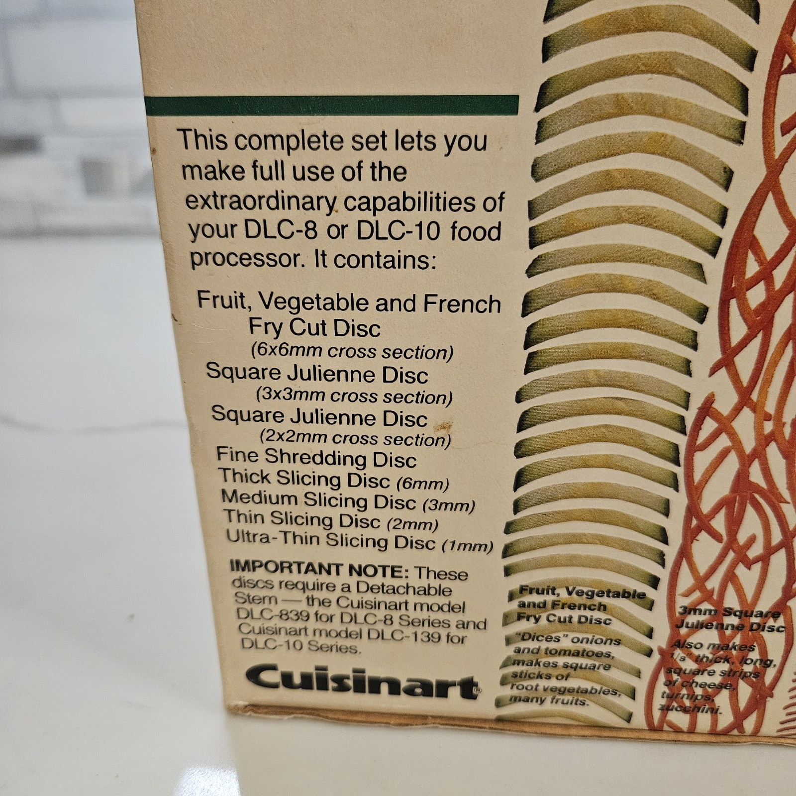 Cuisinart Complete DLC-8/DLC-10 Food Processor 8 Disc Set Many Unused