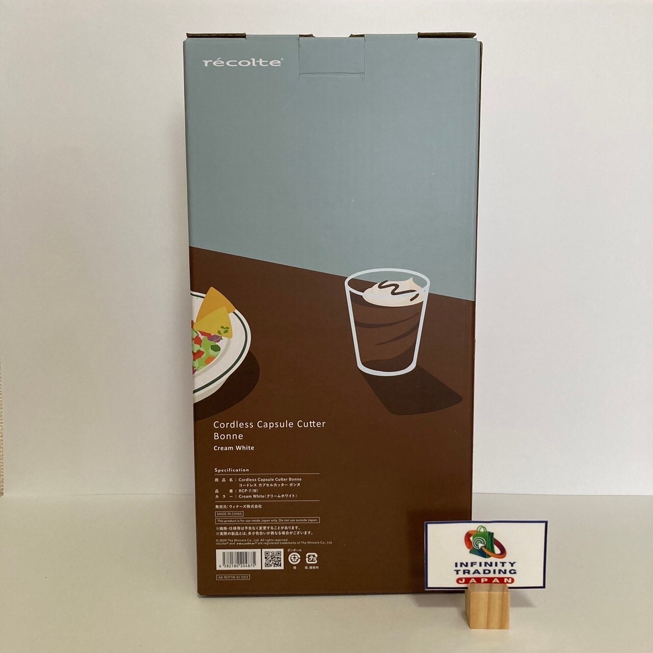 Recolte Cordless Food Processor Capsule Cutter Bonne RCP-7 Cream White [NEW]