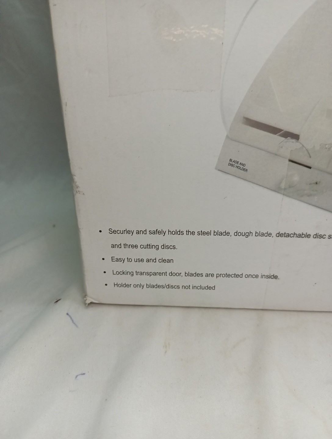 Cuisinart Blade And Disc Holder Storage Box With Safety Lock New Hard Plastic…
