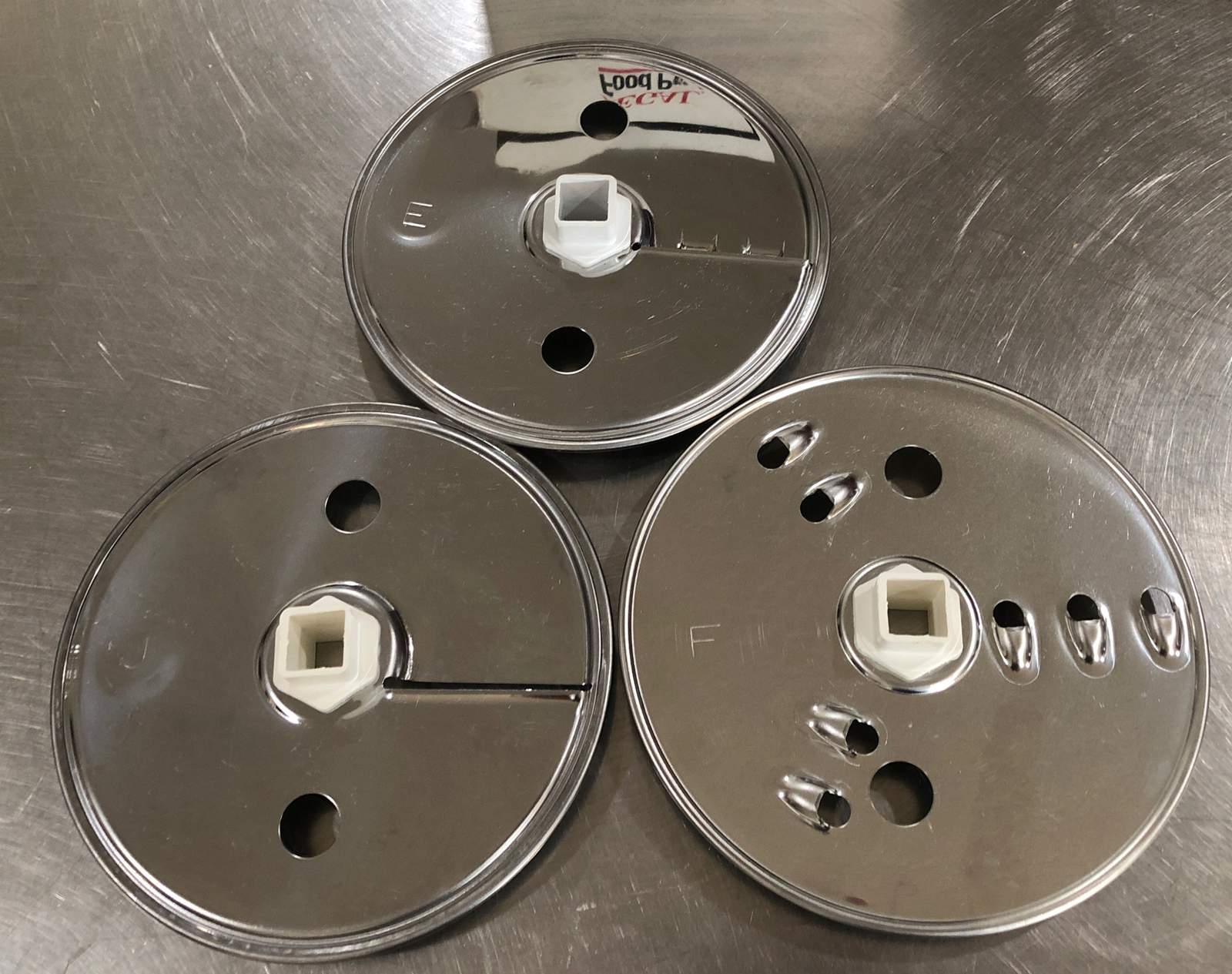 Regal Food Processor Stainless Steel Cutting Discs 3 pack