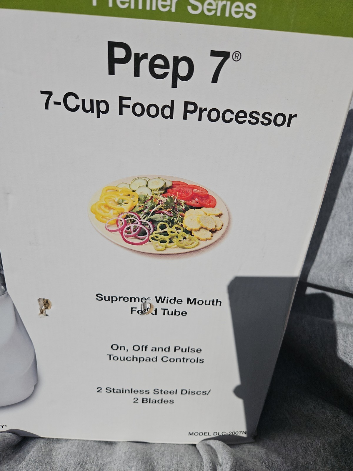 Cuisinart Prep 7 7-Cup 600W Food Processor Pulse Dishwasher-Safe White DLC-2007N